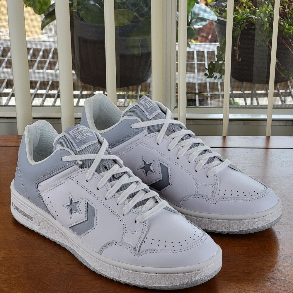 Converse Men's Weapon Ox Leather A10204C White / Wolf Grey / White Sneakers